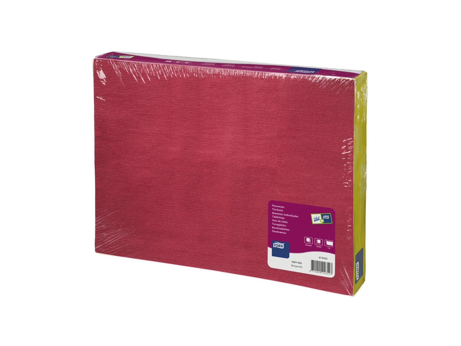 Podkładka pod Nakrycie TORK 30x42 Bordowy 474542 Karton 2500 podkładek (5 x 500)